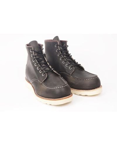Red Wing 8890 Charcoal 6 Moc Toe Boot - Black