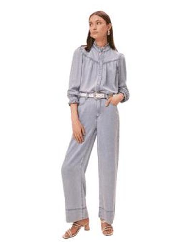 Suncoo Romy Wide Legs Jeans From - Gray