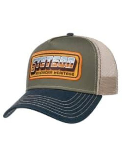 Stetson American Heritage Patch Trucker Cap - Blu