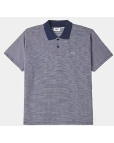 Obey Bigwig Materia Polo Shirt Academy Multi - Blu