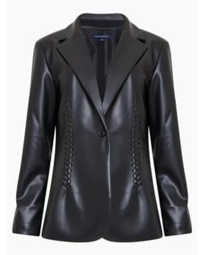 French Connection Crolenda Pu Blazer - Black