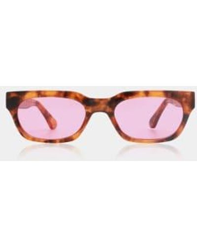 A.Kjærbede Lunettes soleil Havana Brother - Rouge