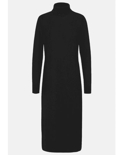 Ilse Jacobsen Long Knitted Dress Wilma4036 - Black
