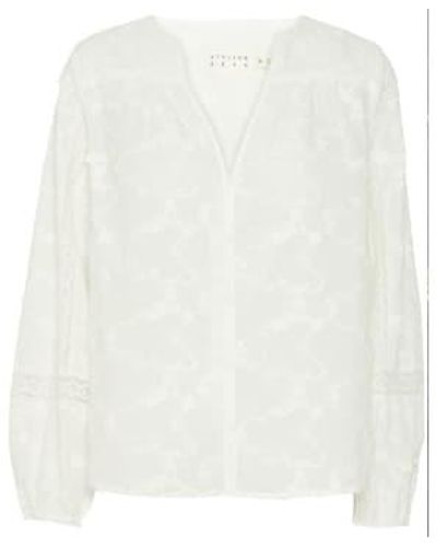 Atelier Rêve Camisa irmone blanca como la nieve - Blanco
