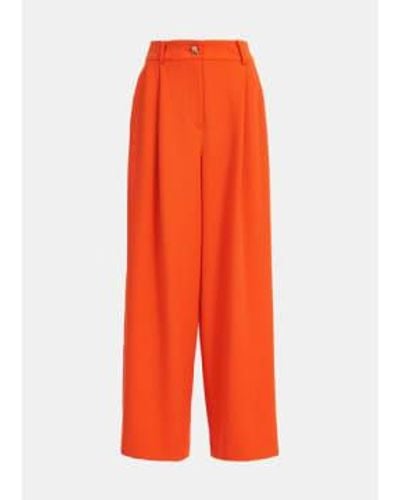 Essentiel Antwerp Pantalon à jambes larges s employés - Orange
