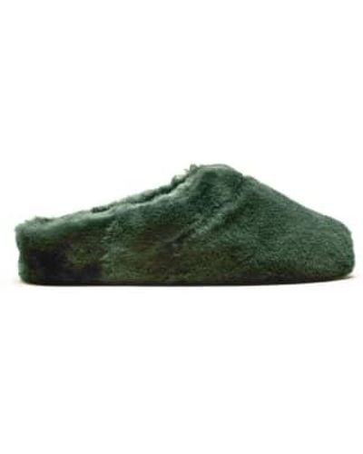 Tracey Neuls Slippers Hygge Or Forest Shearling Slippers - Verde