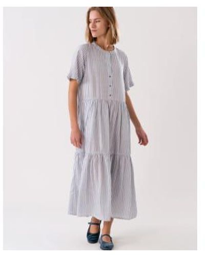 Lolly's Laundry Fie Midi Dress Stripe - Viola