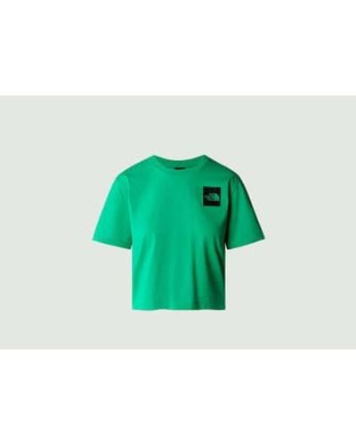 The North Face Fine Cropped T Shirt - Verde