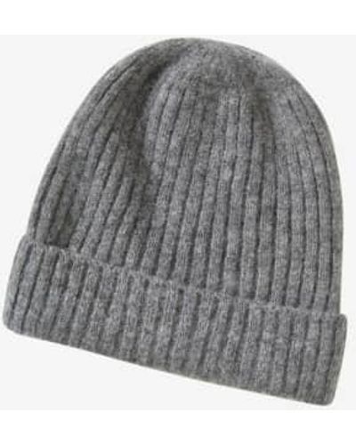 PUR SCHOEN Soft Beanie Made From Cashmere Anthracite - Gray