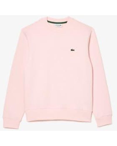 Lacoste Basic Fleece Sweatshirt - Pink