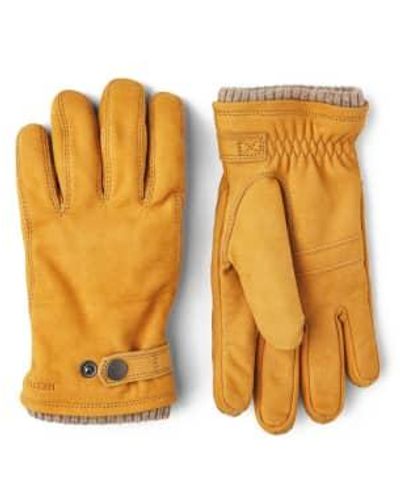 Hestra Bergvik nubuck guantes - Amarillo