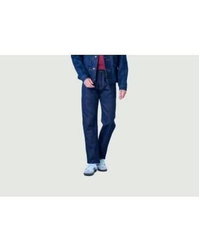 Japan Blue Jeans 14,8 oz jeans classiques en ajustement droit en coton américain - Bleu