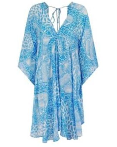 Pranella Yulia Cover Up In Palms - Blu