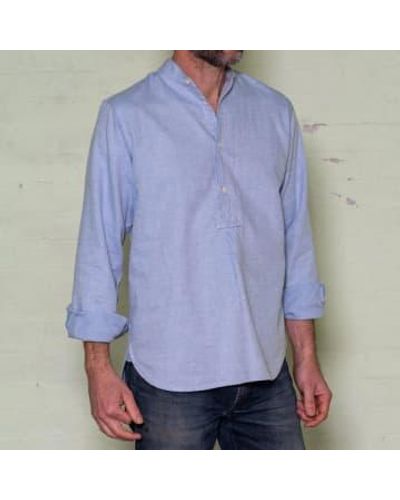 Yarmouth Oilskins Admiralty Shirt L - Blue