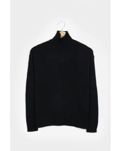 Rifò Erminia Recycled Cashmere Sweater In Size L - Black