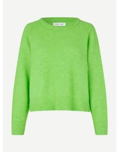 Samsøe & Samsøe Nor O N Short Sweater Flash - Green