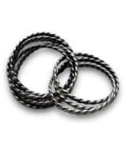 CollardManson 8 rings twisted - Negro