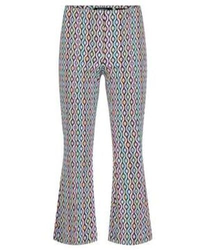 Robell Psychedelic Joella Trousers - Grey