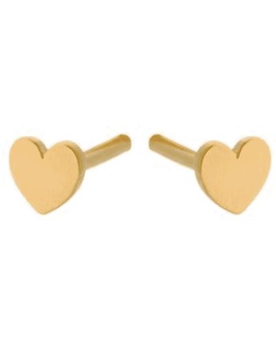 Pernille Corydon Mini Heart Ear Sticks - Metallizzato
