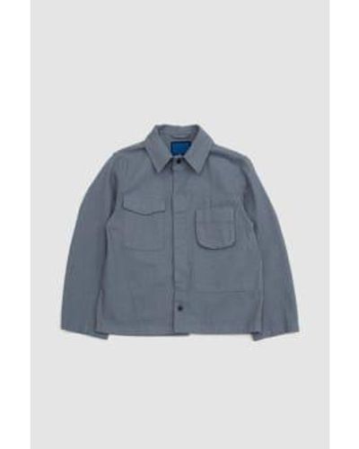 Document Selvedge field shirting veste indigo - Bleu