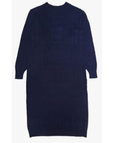 Diarte Jey Knitted Midi Dress Size Medium - Blue