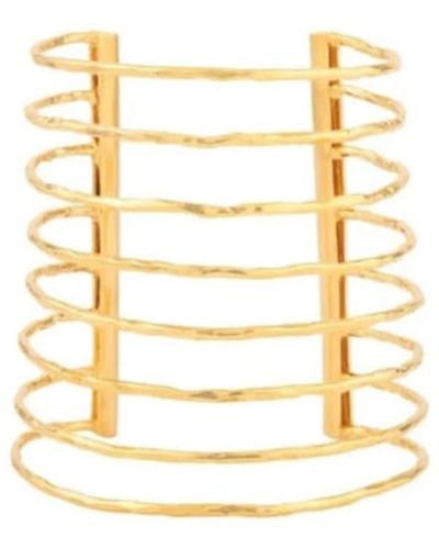 GEM BAZAAR Gold Cuff Bracelet - Metallizzato