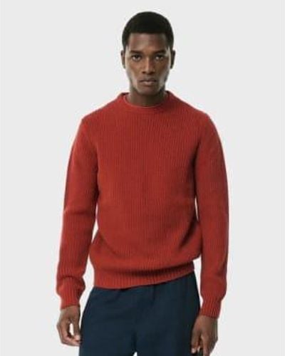 Ecoalf Trim Ribbed Sweater Xl - Red