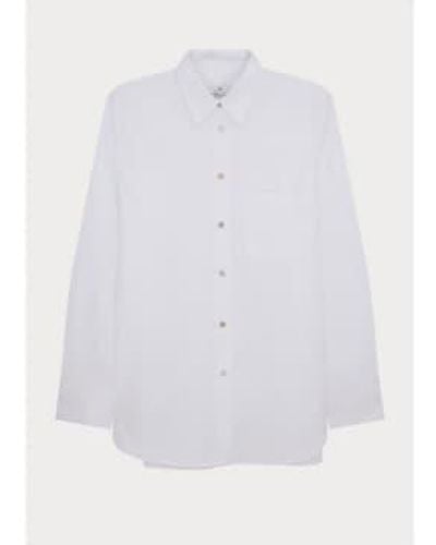 Paul Smith Multi color button oversize shirt col: 01 weiß, größe: 10