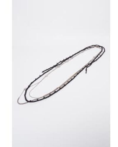 Goti CN004 Halskette - Weiß