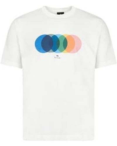 Paul Smith T-shirt mit kreisen – gebrochenes weiß