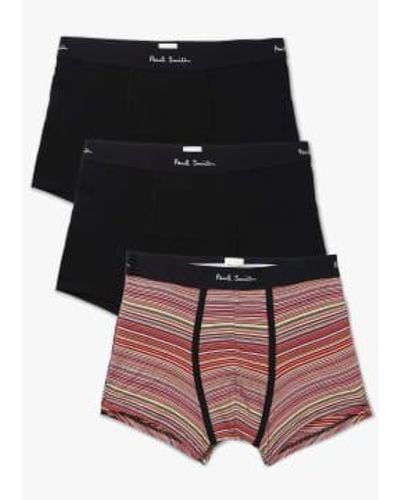 Paul Smith S 3 Pack Sign Trunk - Black