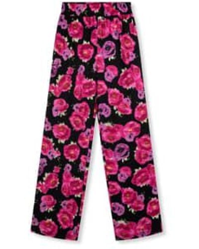 Refined Department | Nova Trousers Flower Xs - Red