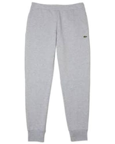 Lacoste Fleece jogger Xh9624 Silver Chine Large - Gray