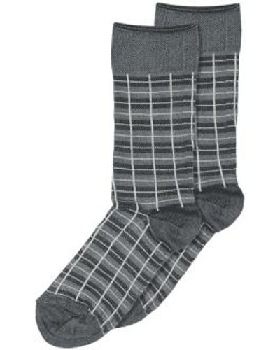 mpDenmark Blake Ankle Socks Lava - Grigio