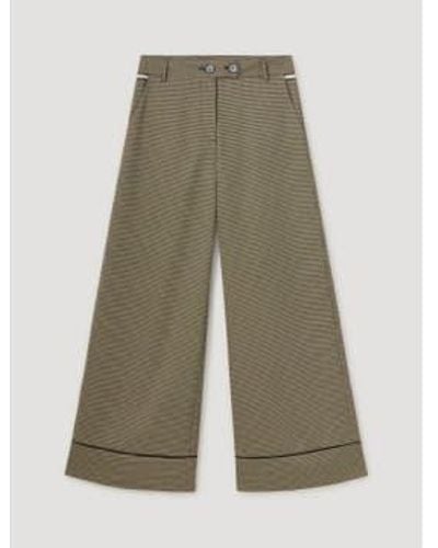 SKATÏE Pantalones tweed palazzo - Verde