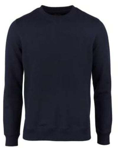 Stenströms Sweat-shirt cou couche la marine - Bleu