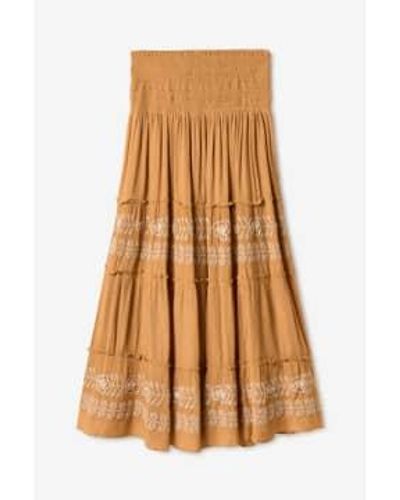 Nekane Calantis Embroidered Skirt M - Brown