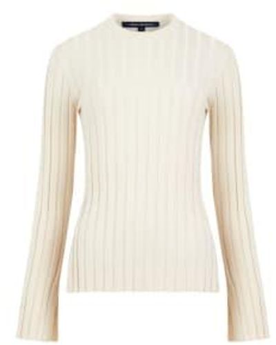 French Connection Minar Pleated Sweater Or Classic - Bianco