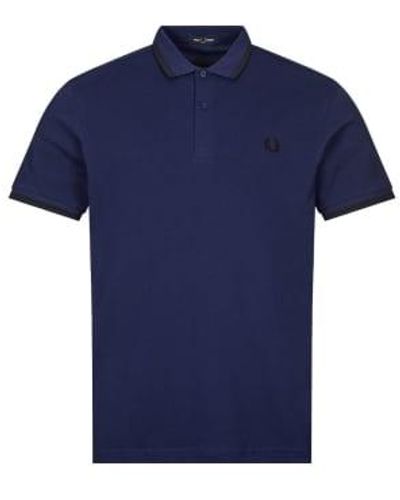 Fred Perry Polo punta gemela la Marina Francesa - Azul