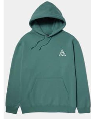 Huf Set Triple Triangle Pullover Hoodie Sage M - Green