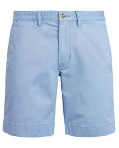 Ralph Lauren Powder Straight Fit Bedfords Flat Front Shorts - Blu