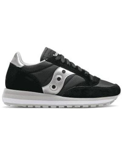 Saucony Chaussures en noir et argent triple jazz mujer