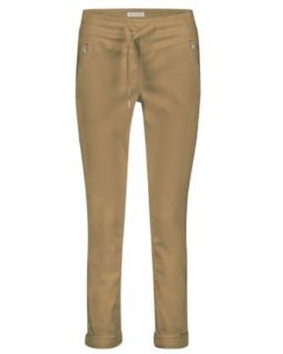 Red Button Trousers Button Trousers Tessy Crop Jog Caramel - Neutro
