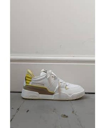 Isabel Marant Sneakers blancas y amarillas emree - Gris