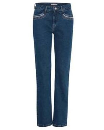 Fransa Becca tessa jeans 2 im mid -bluseue - Blau