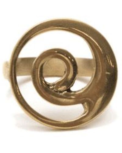 ARTISANS & ADVENTURERS Swirl Ring Large - Metallic