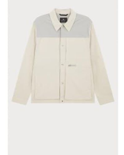 Paul Smith Nylon Mix Overshirt Style Jacket Col: 71 Beige, Size: M - White