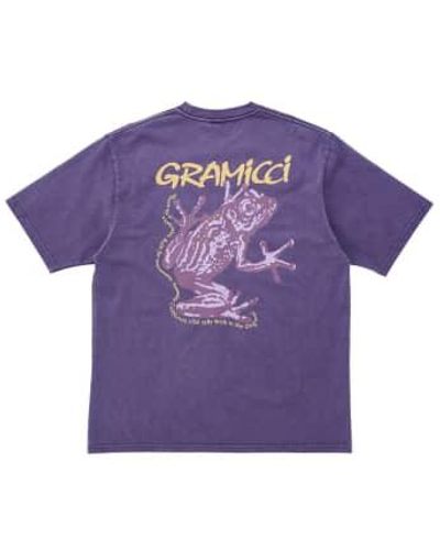 Gramicci Sticky Frog Short Sleeved T Shirt Pigment - Viola