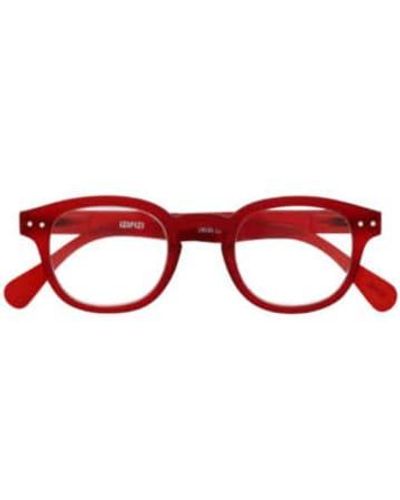 Izipizi Shape C Reading Glasses +1.5 - Red