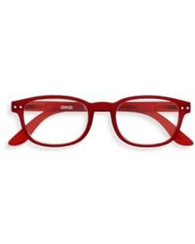 Izipizi Crystal Style B Reading Glasses Spectacles - Rosso